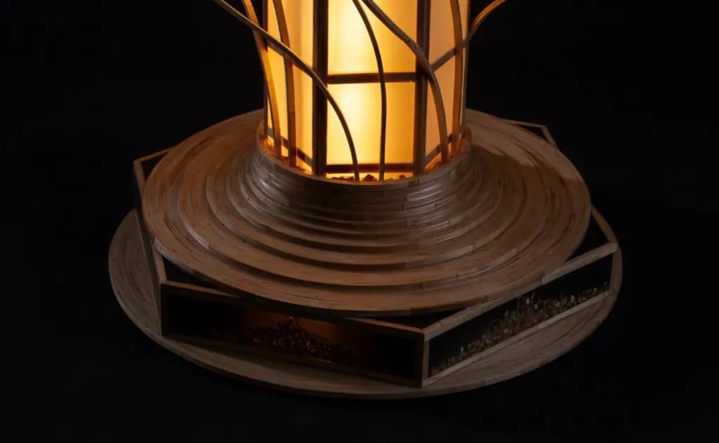 Wooden Lantern Glow