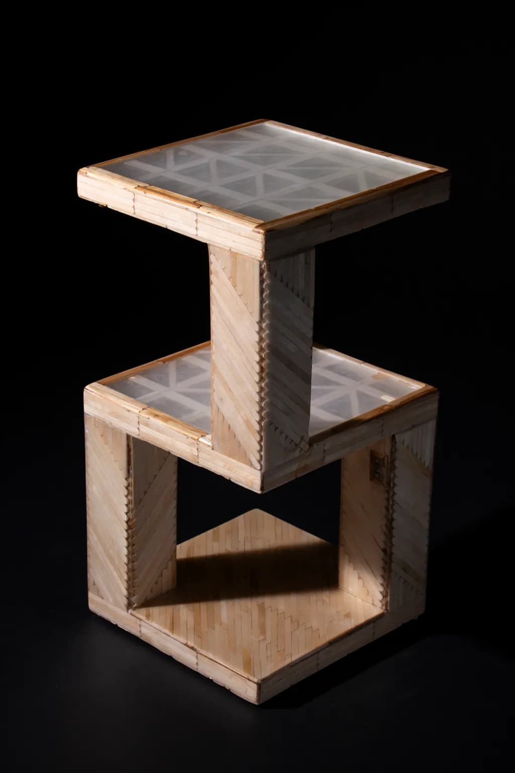 Bamboo Tiered Table