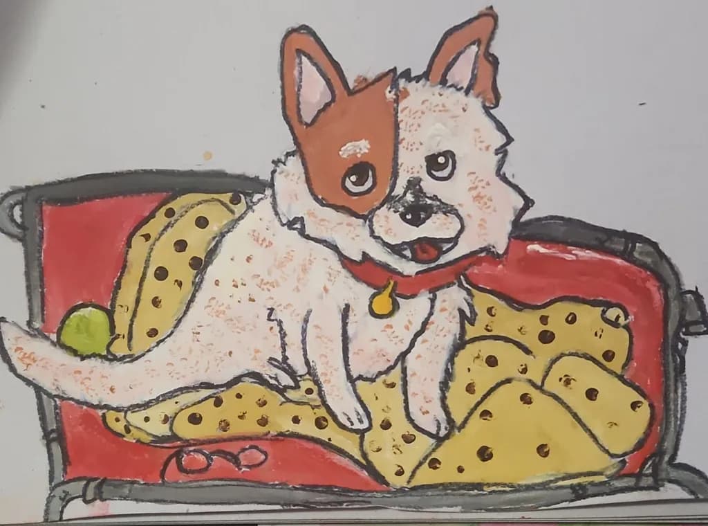 Red Sofa Dog