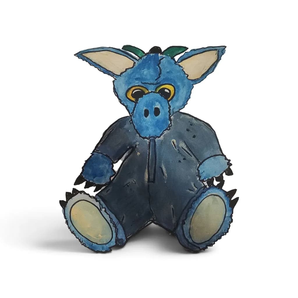 Blue Bat Plush