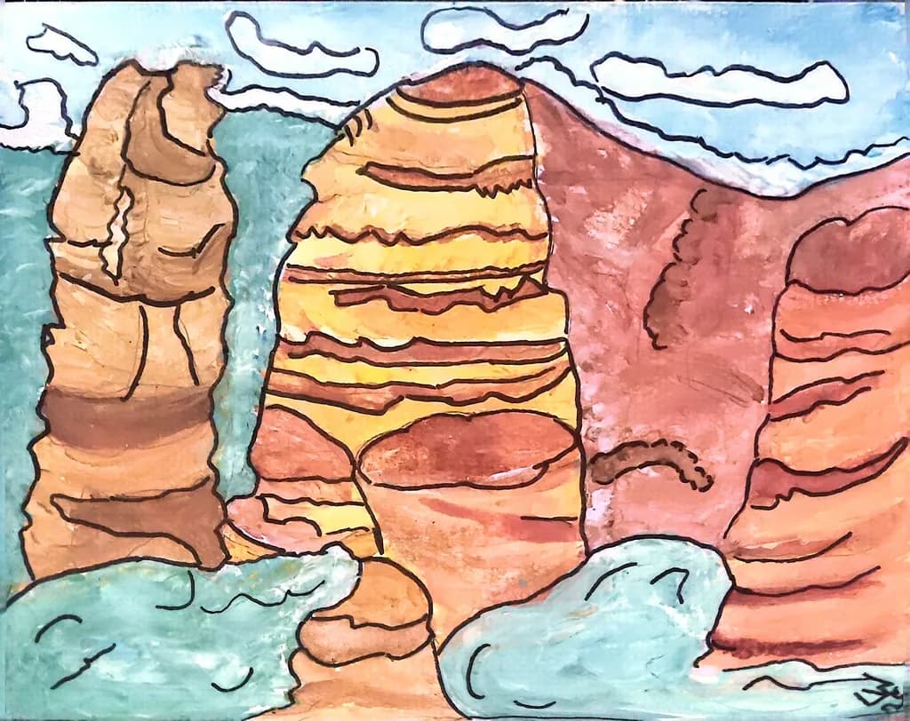 Sandstone Spires at the Water’s Edge