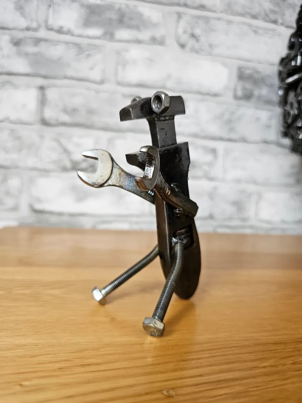 Wrench-Limbed Metal Figure