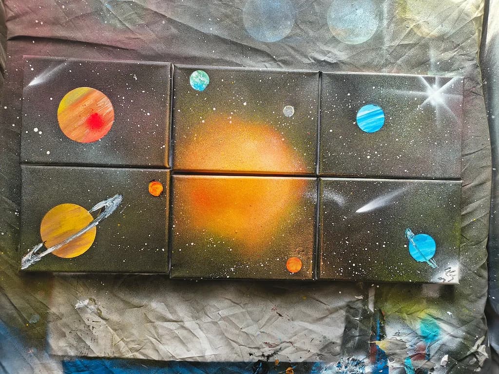 Painted Solar System