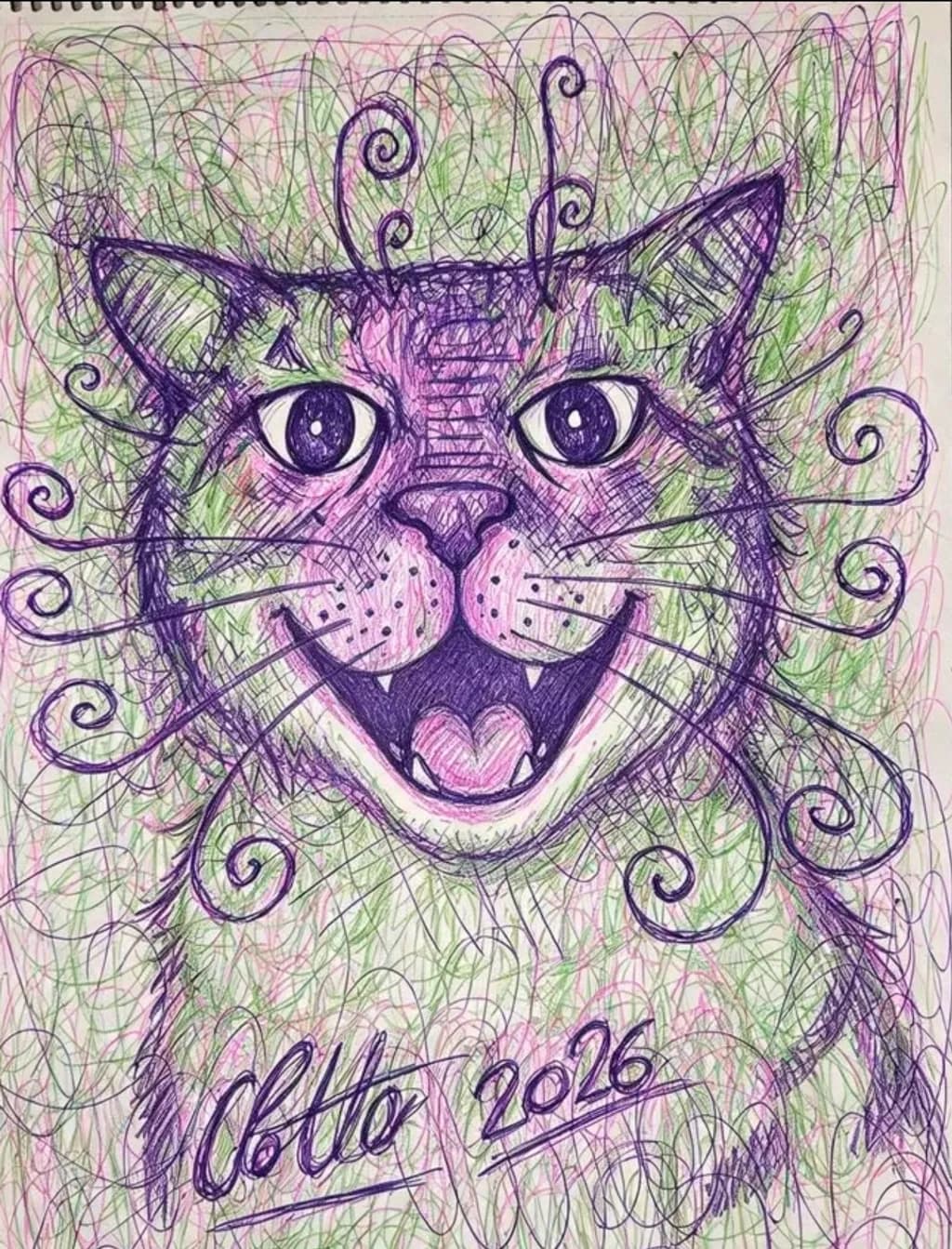 Curly Whisker Cat