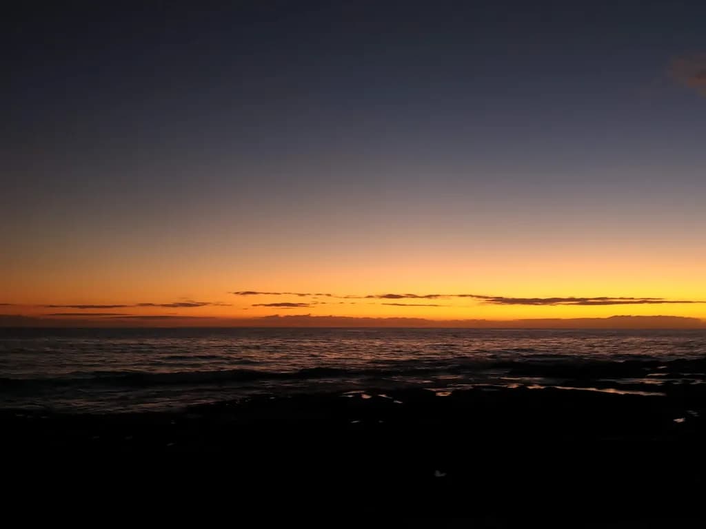 Sunset Over the Sea