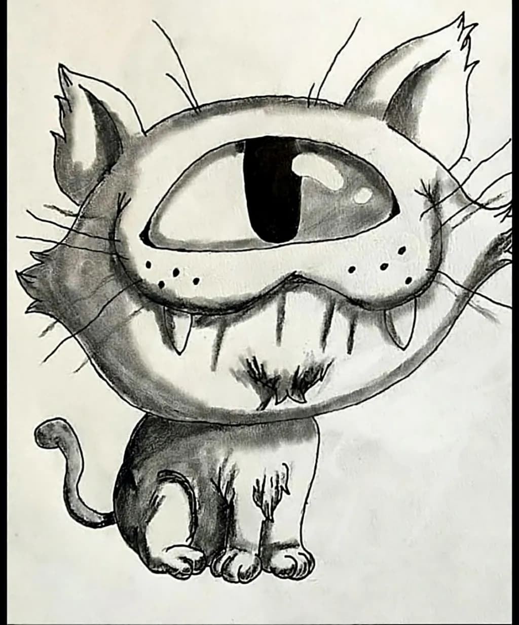 Wide-Eyed Cat