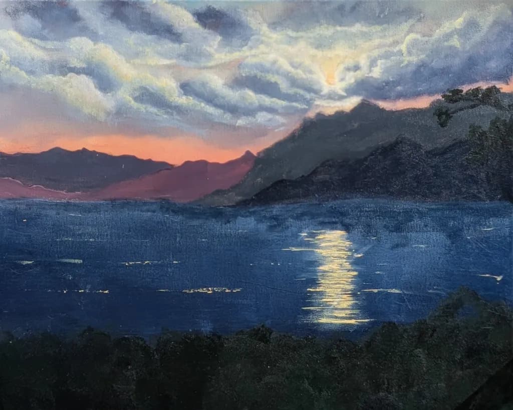 Mountain Lake Sunset