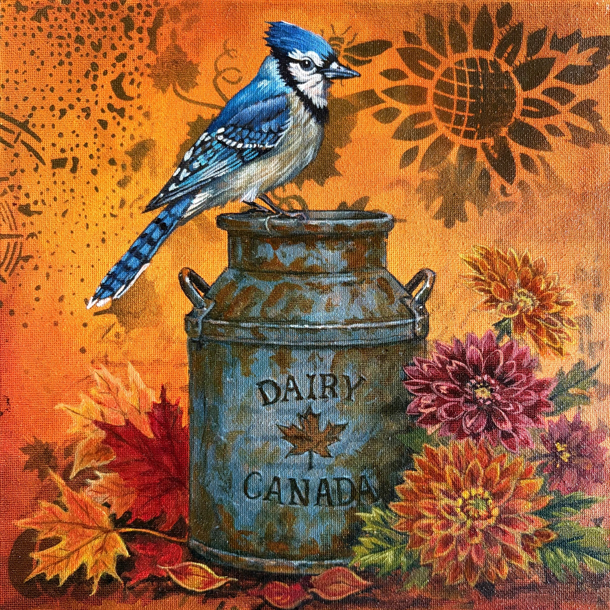 Blue Jay Dairy Can