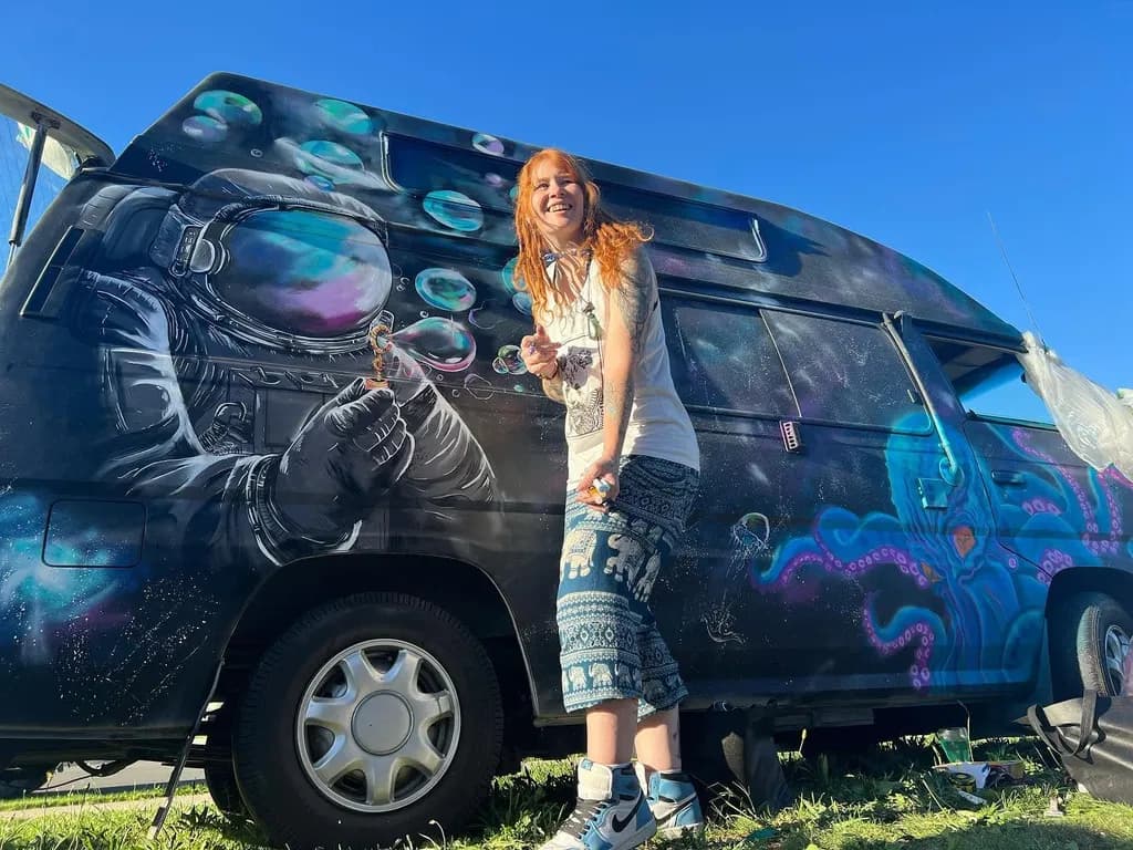 Cosmic Van Mural