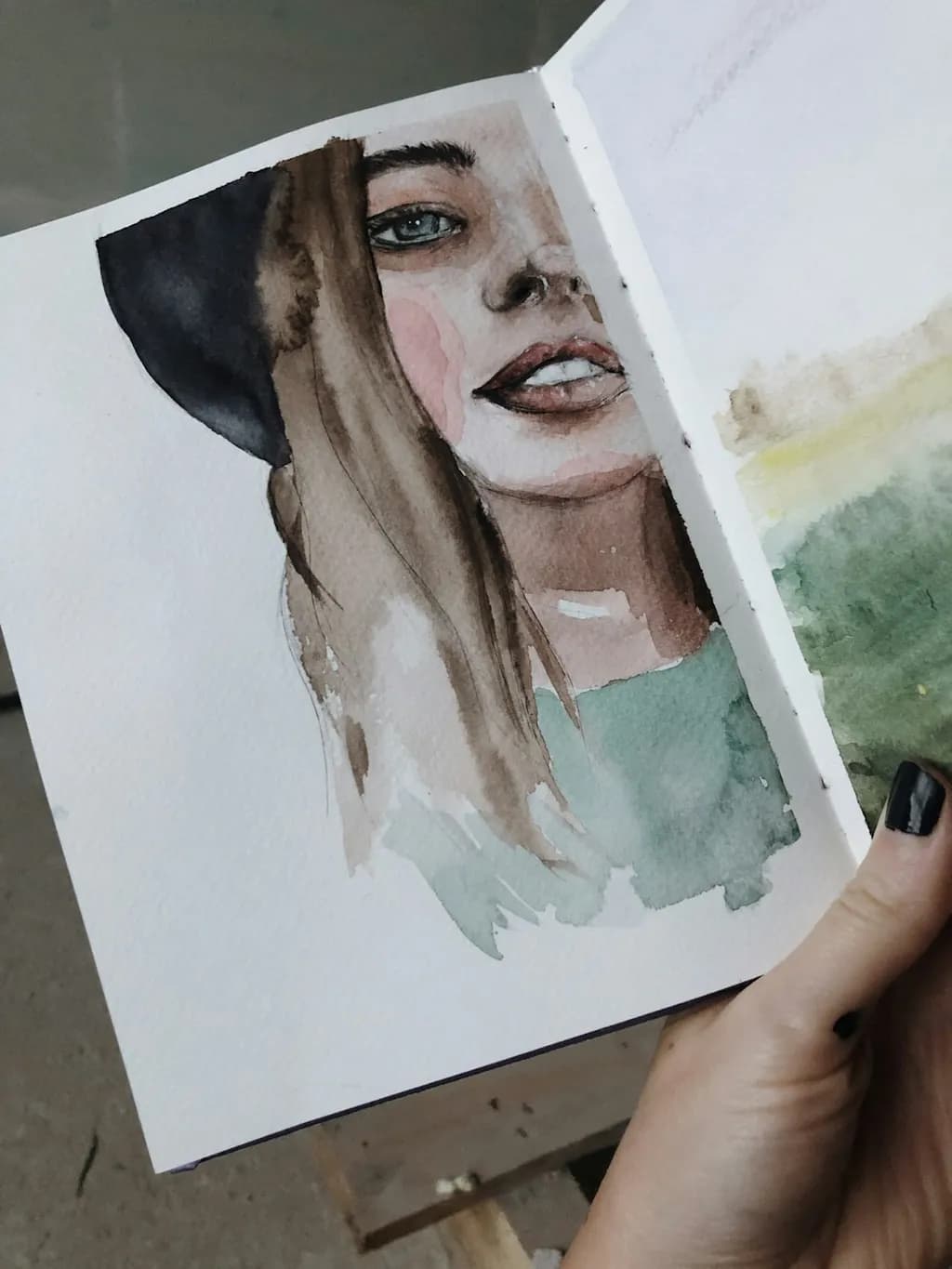 Teal-Toned Portrait