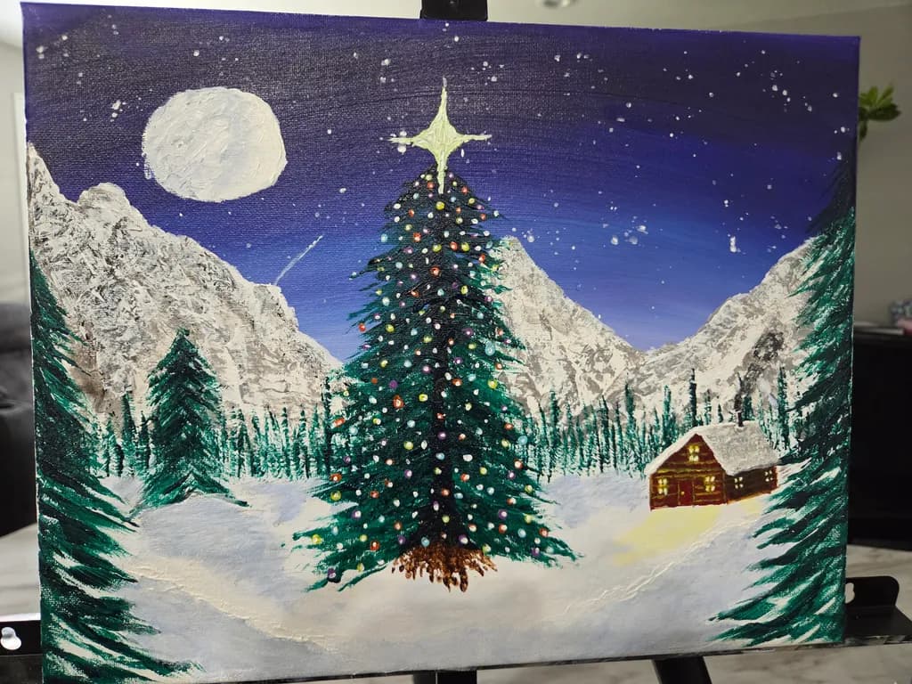 Mountain Christmas Tree