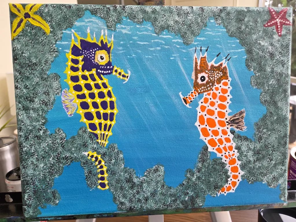 Seahorses Beneath the Reef