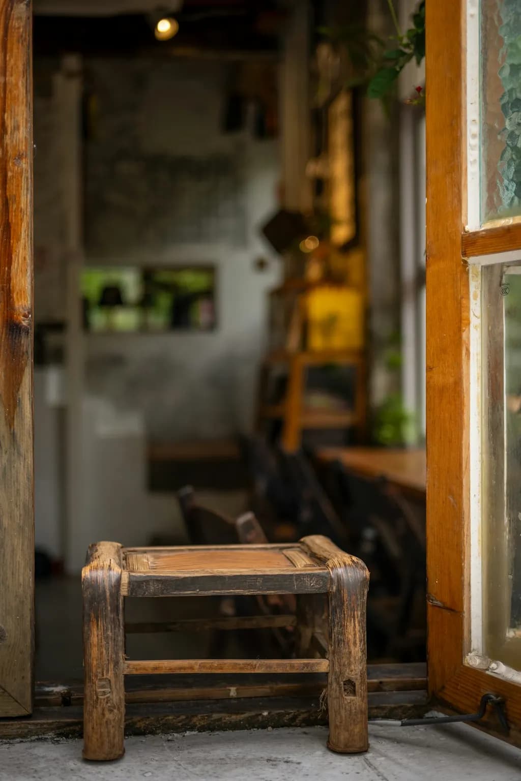 Rustic Threshold Stool