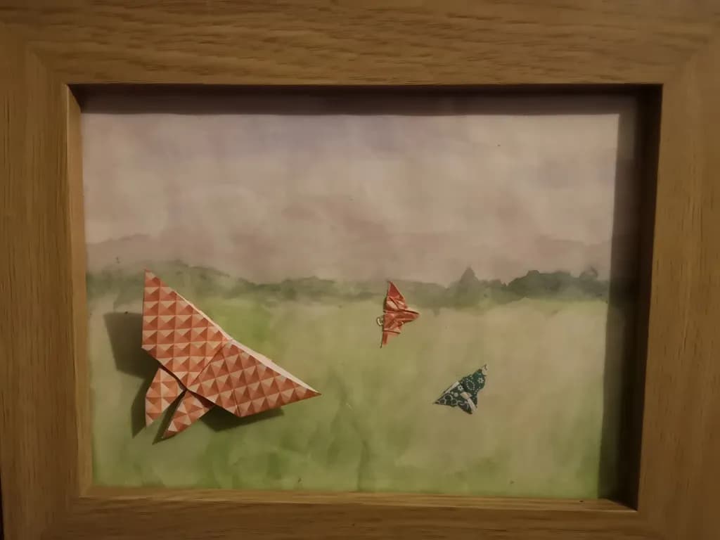 Paper Birds in Flight (paper dreams 2)