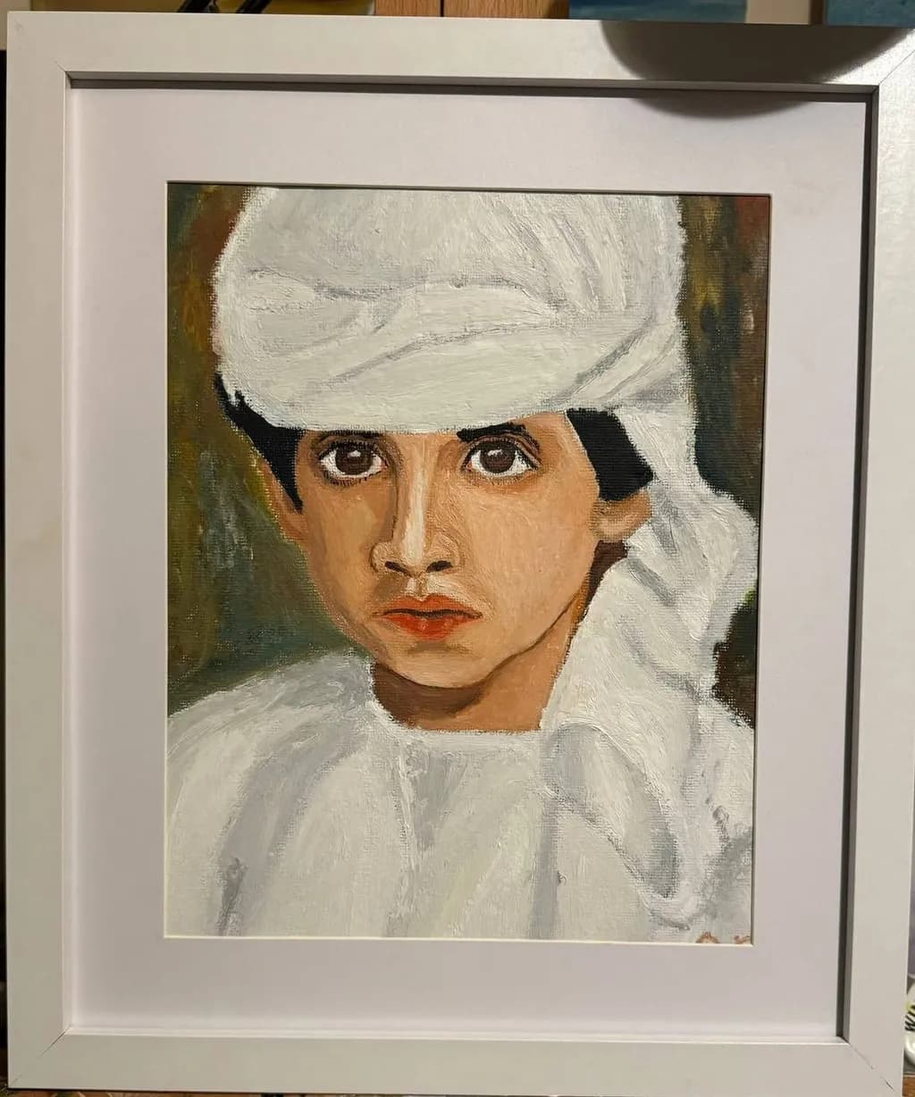 White Turban Portrait