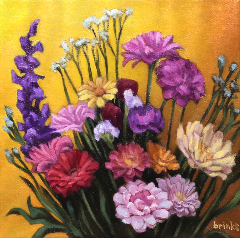 Flowers on Yellow