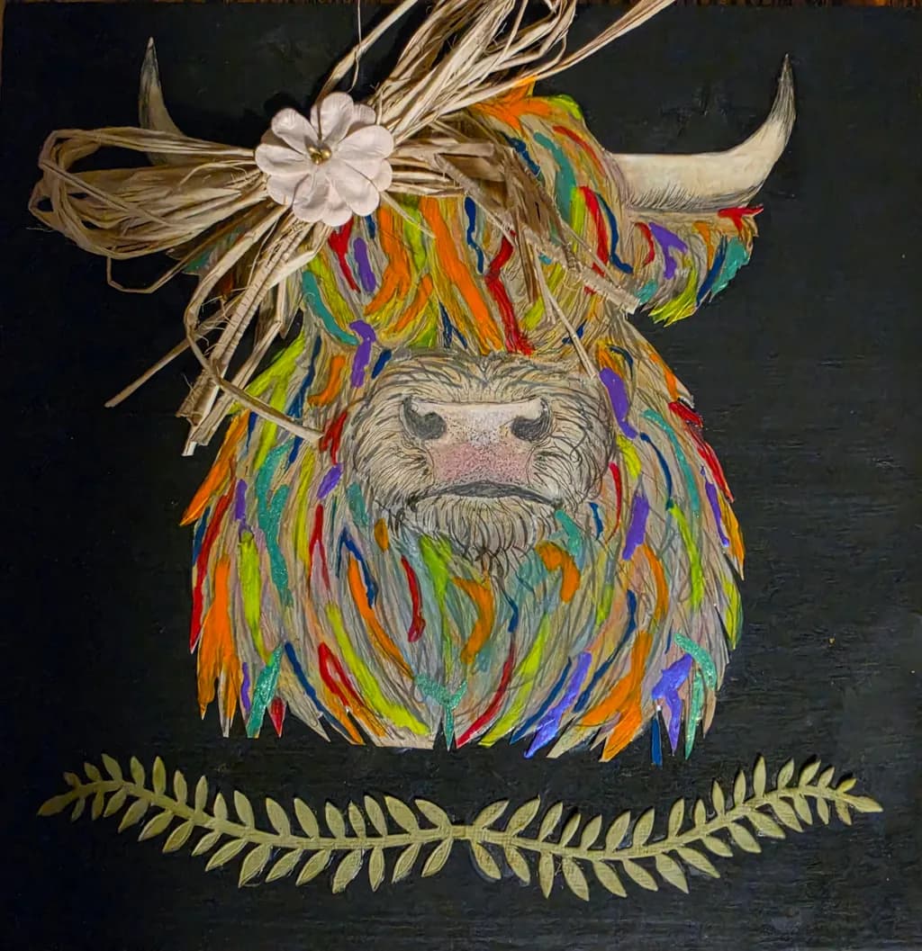 Painted Highland Cow