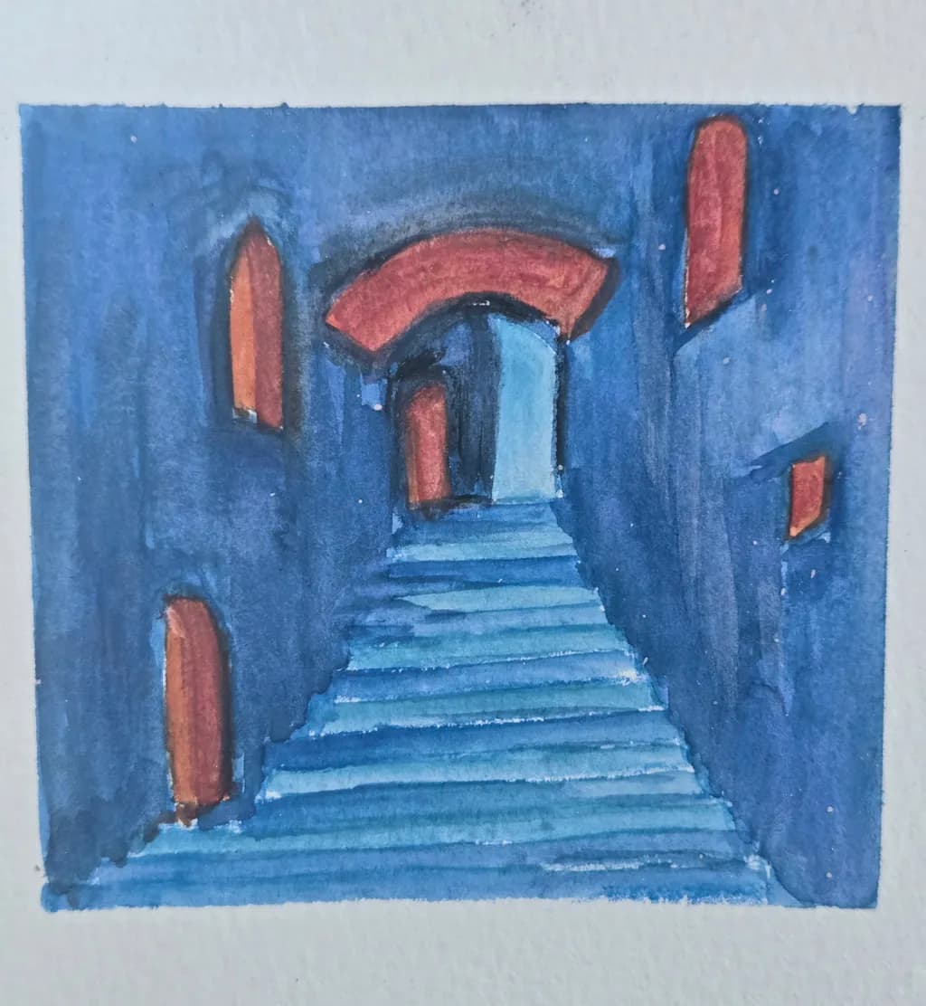 Crimson Stairwell
