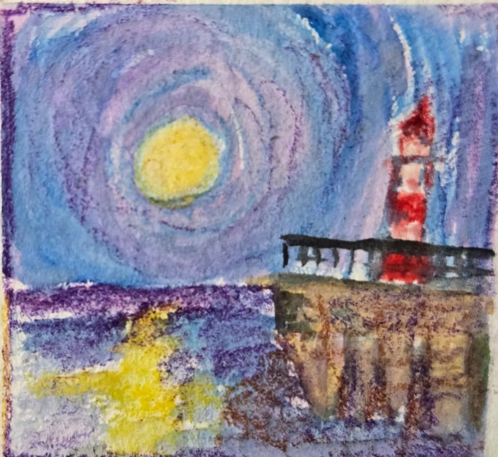 Lighthouse by Moonlight