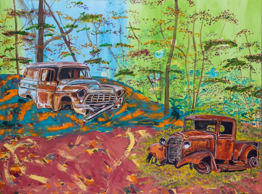 Couple of Rusting Trucks