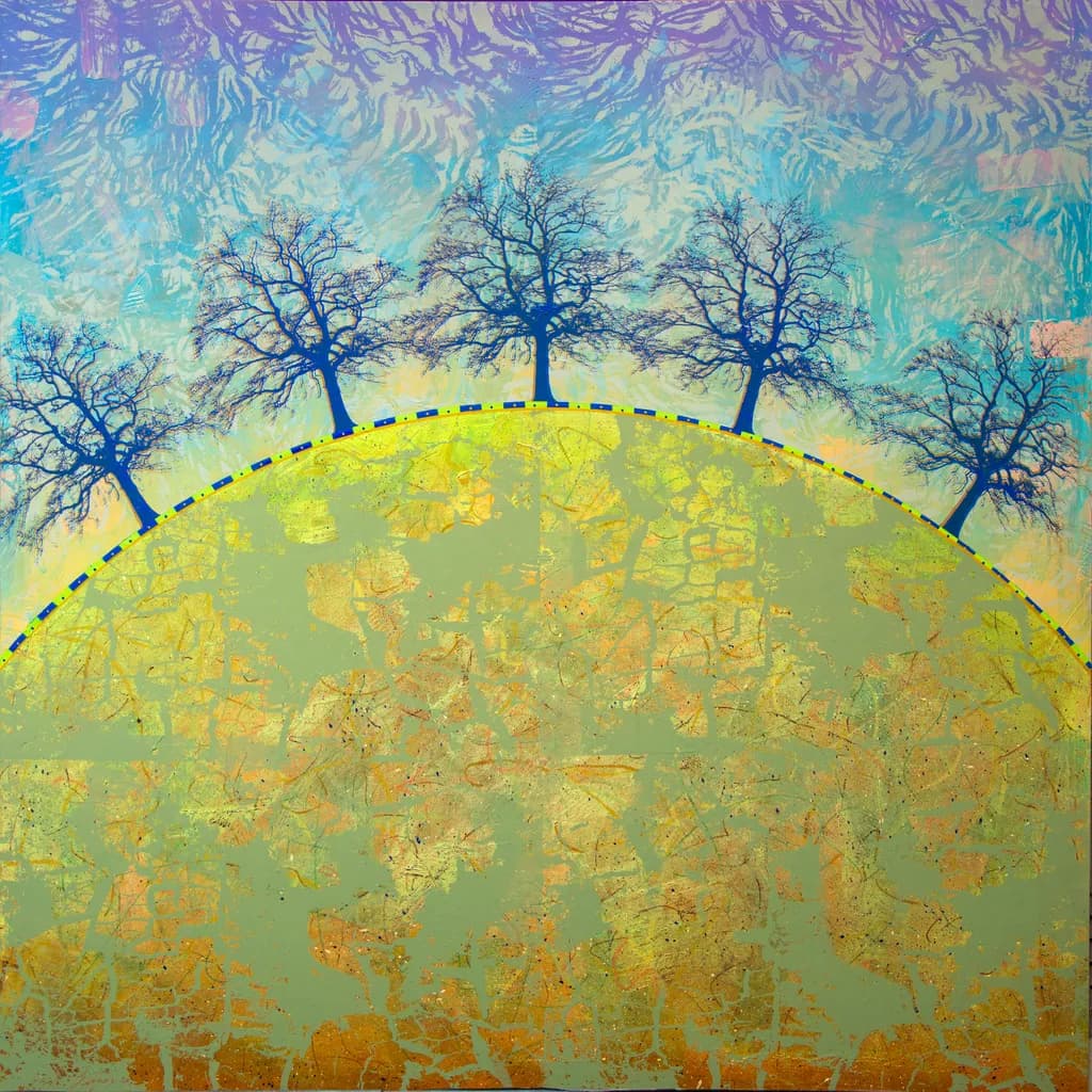 Giggling Greens in a Blue Breeze