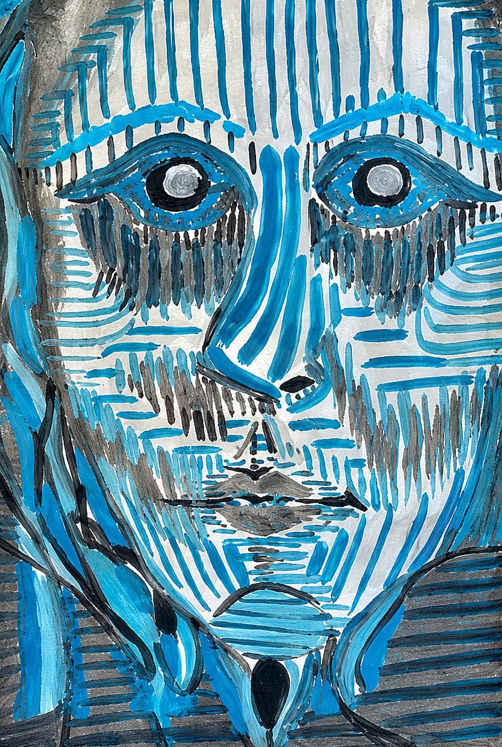 Blue Line Portrait