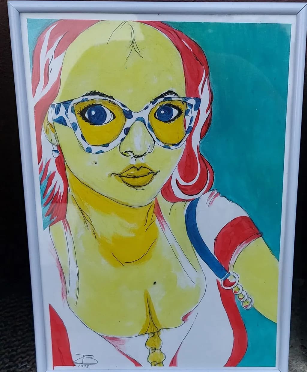 Red-Haired Portrait in Goggles