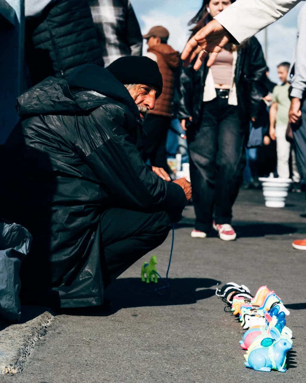 Sidewalk Toy Seller