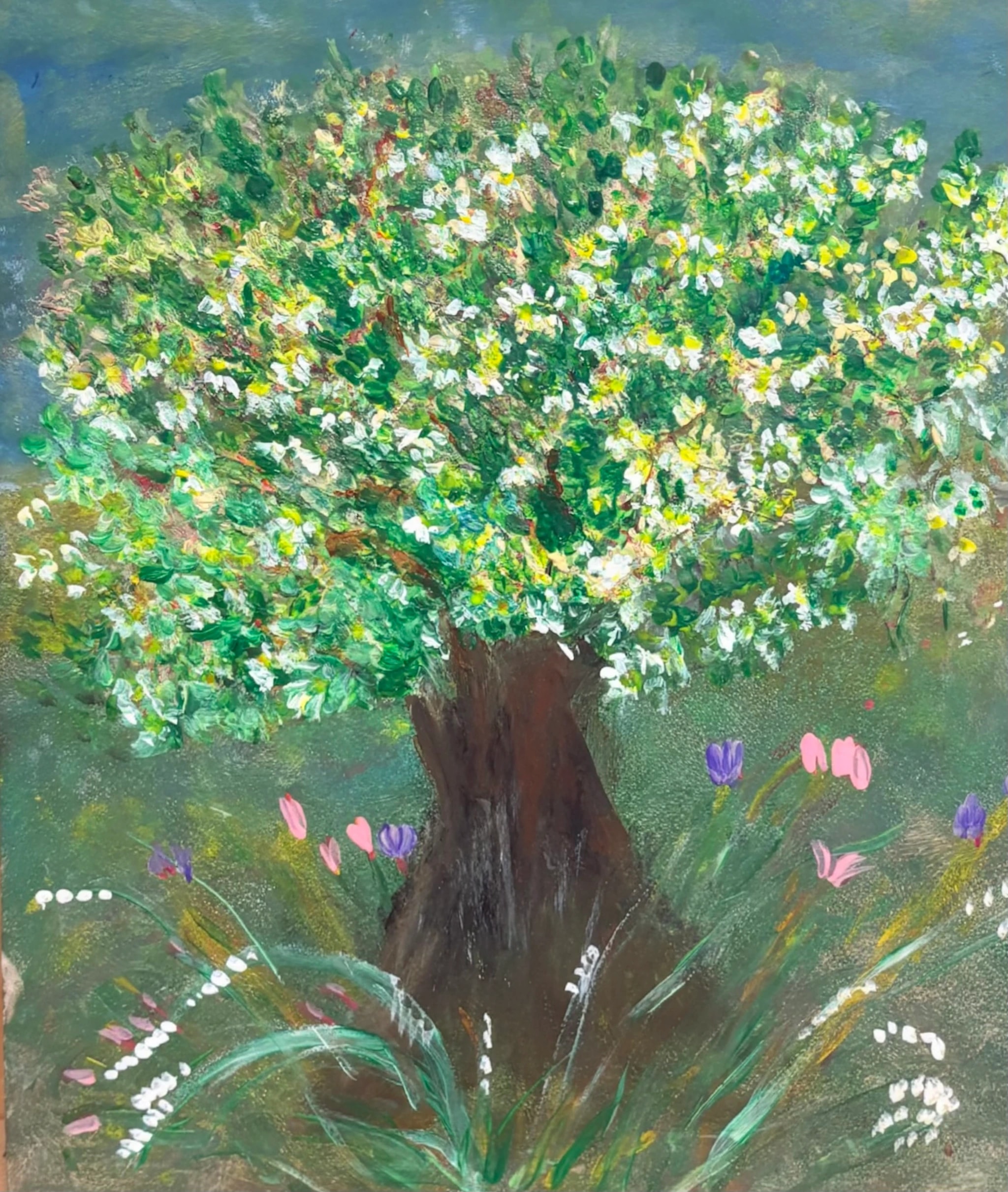 Blossoming Garden Tree