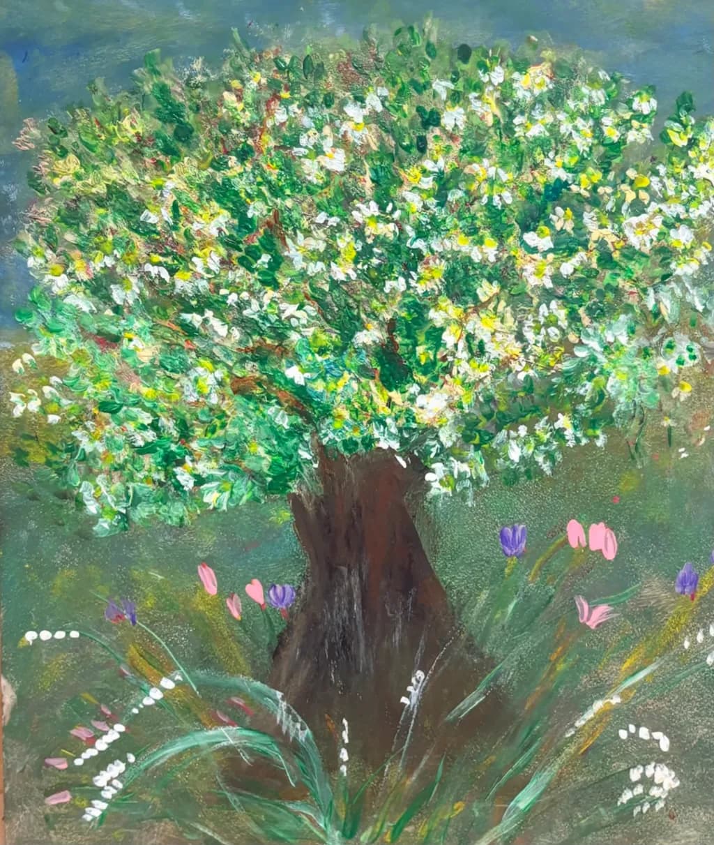 Blossoming Garden Tree