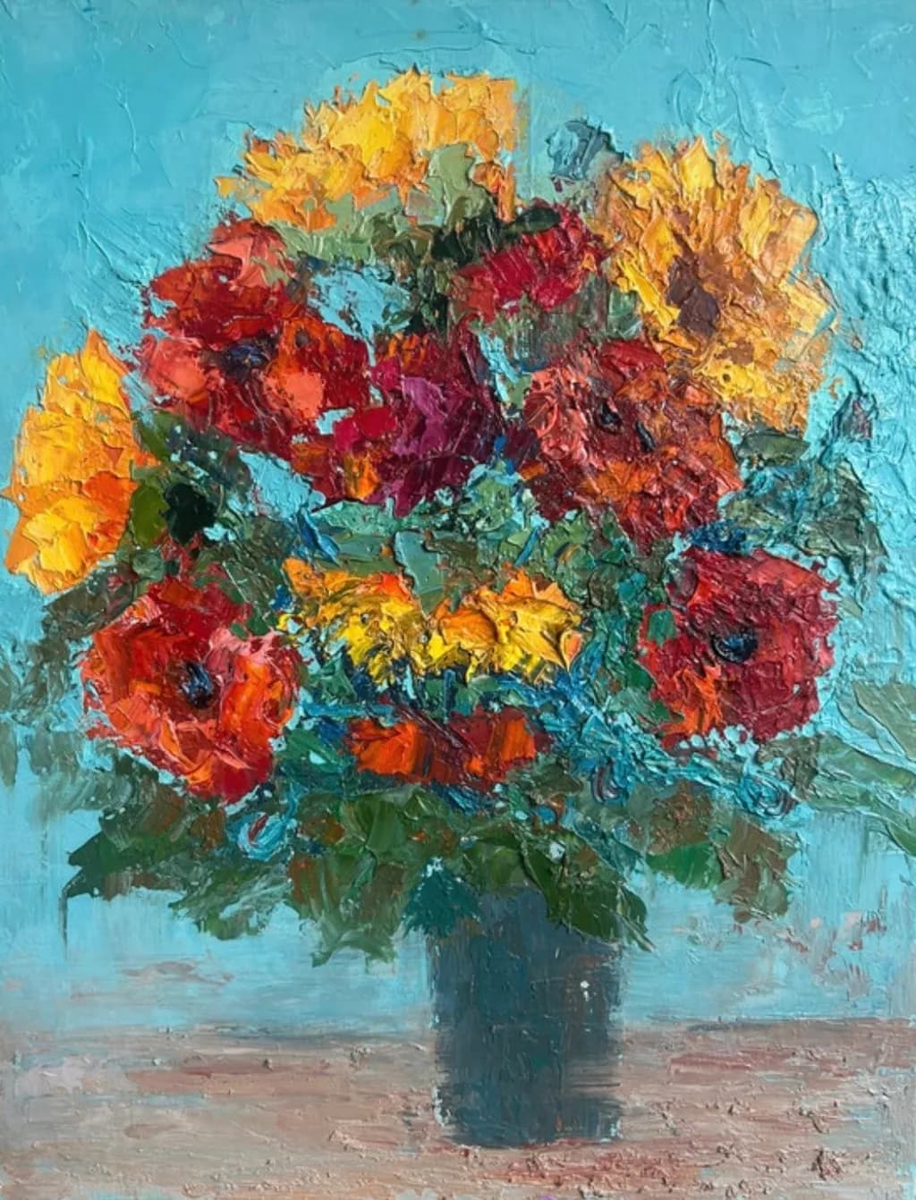 Yellow and red