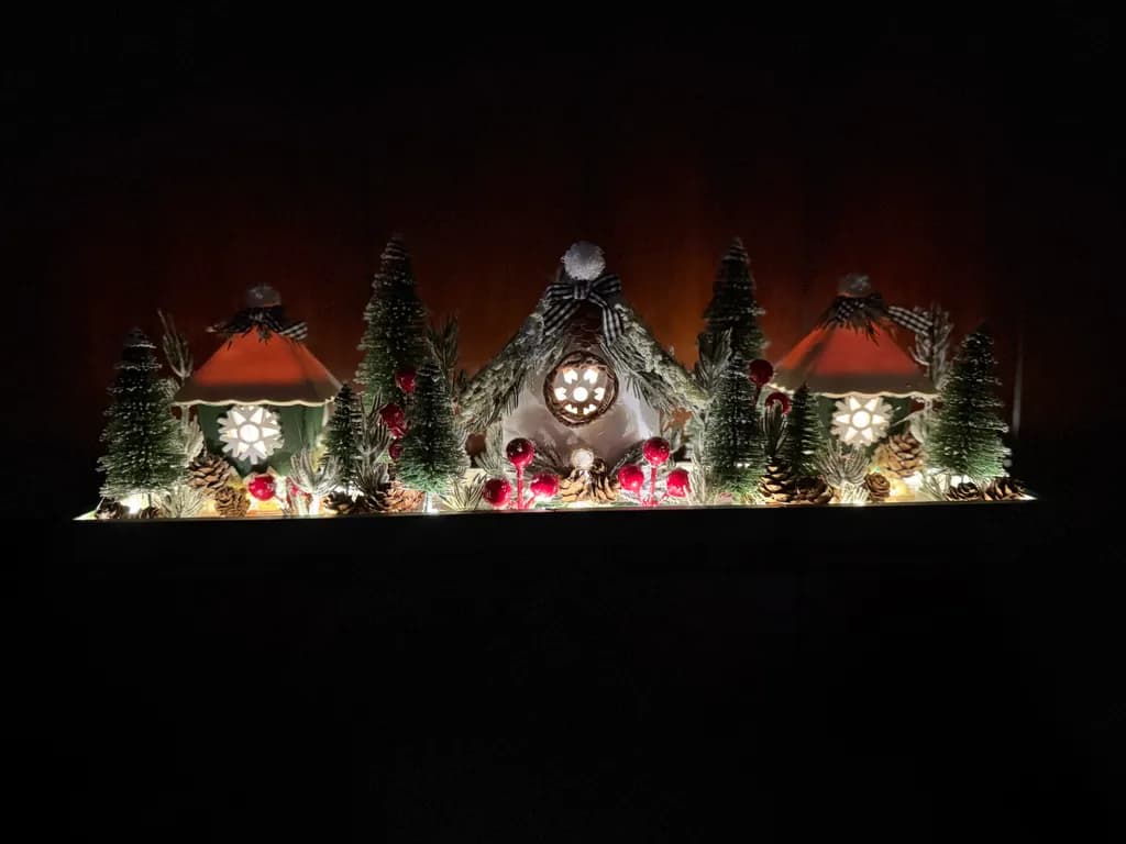Snowlit Winter Village