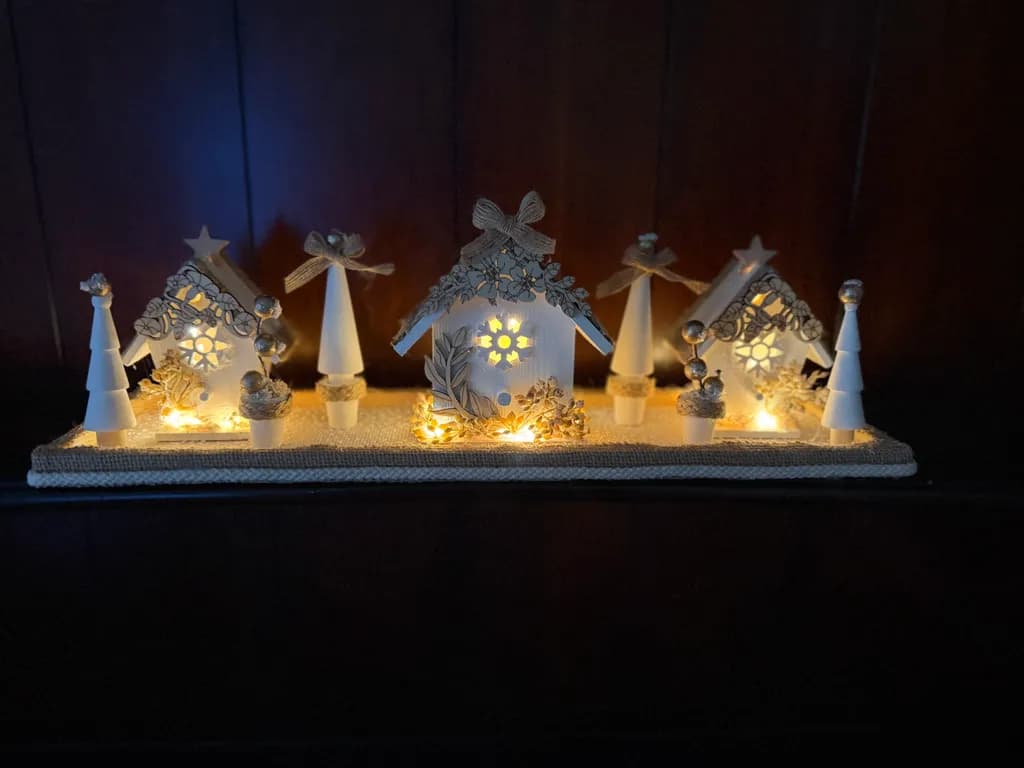 Glowing Winter Village