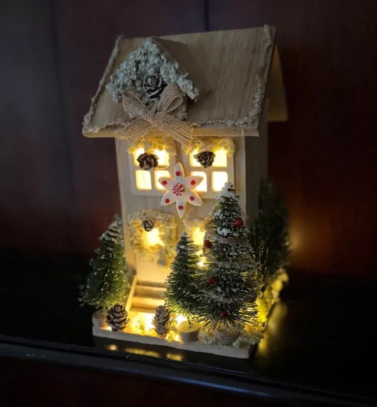 Snowlit Winter Cottage