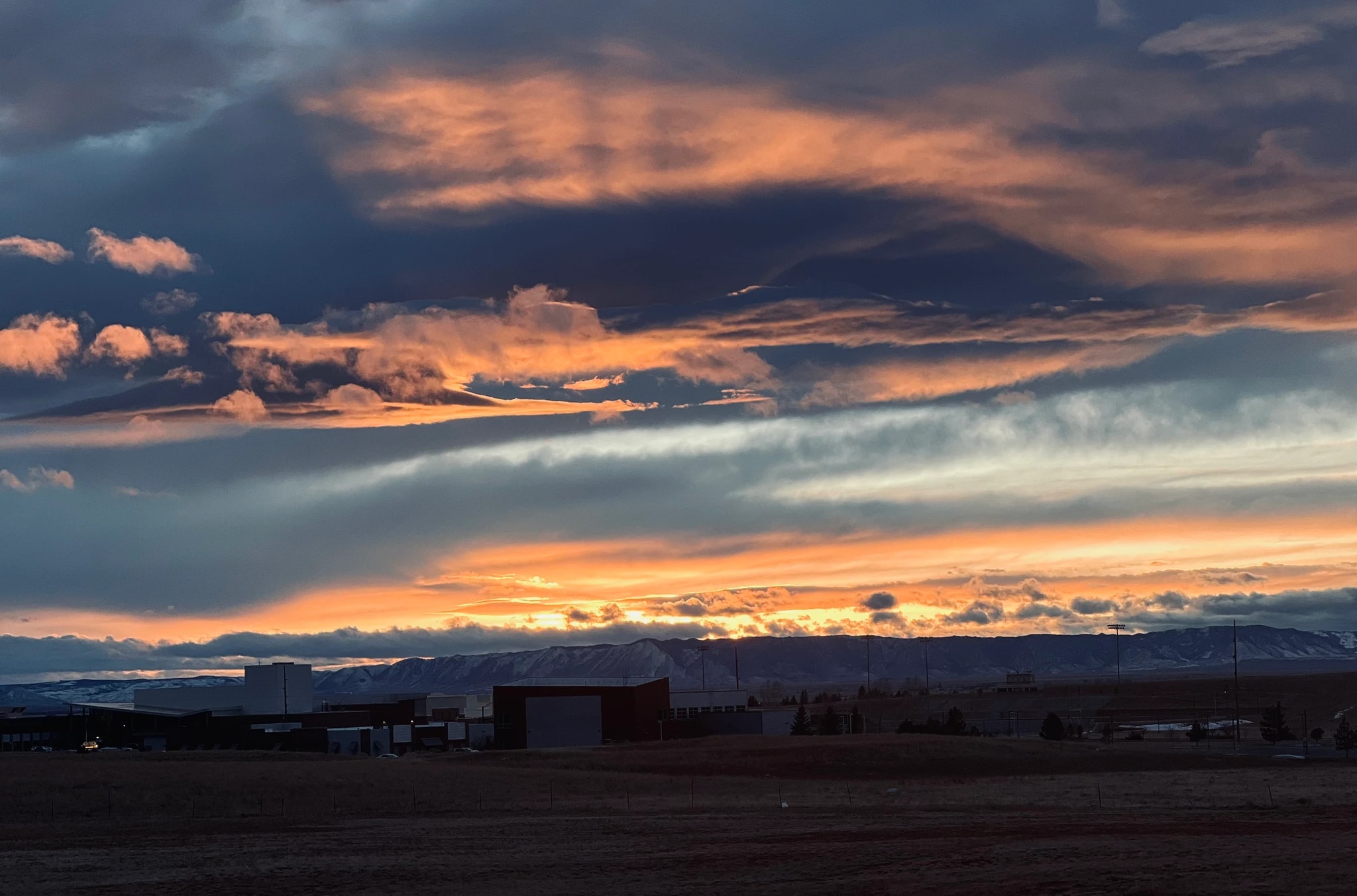Last Light Over Mountains