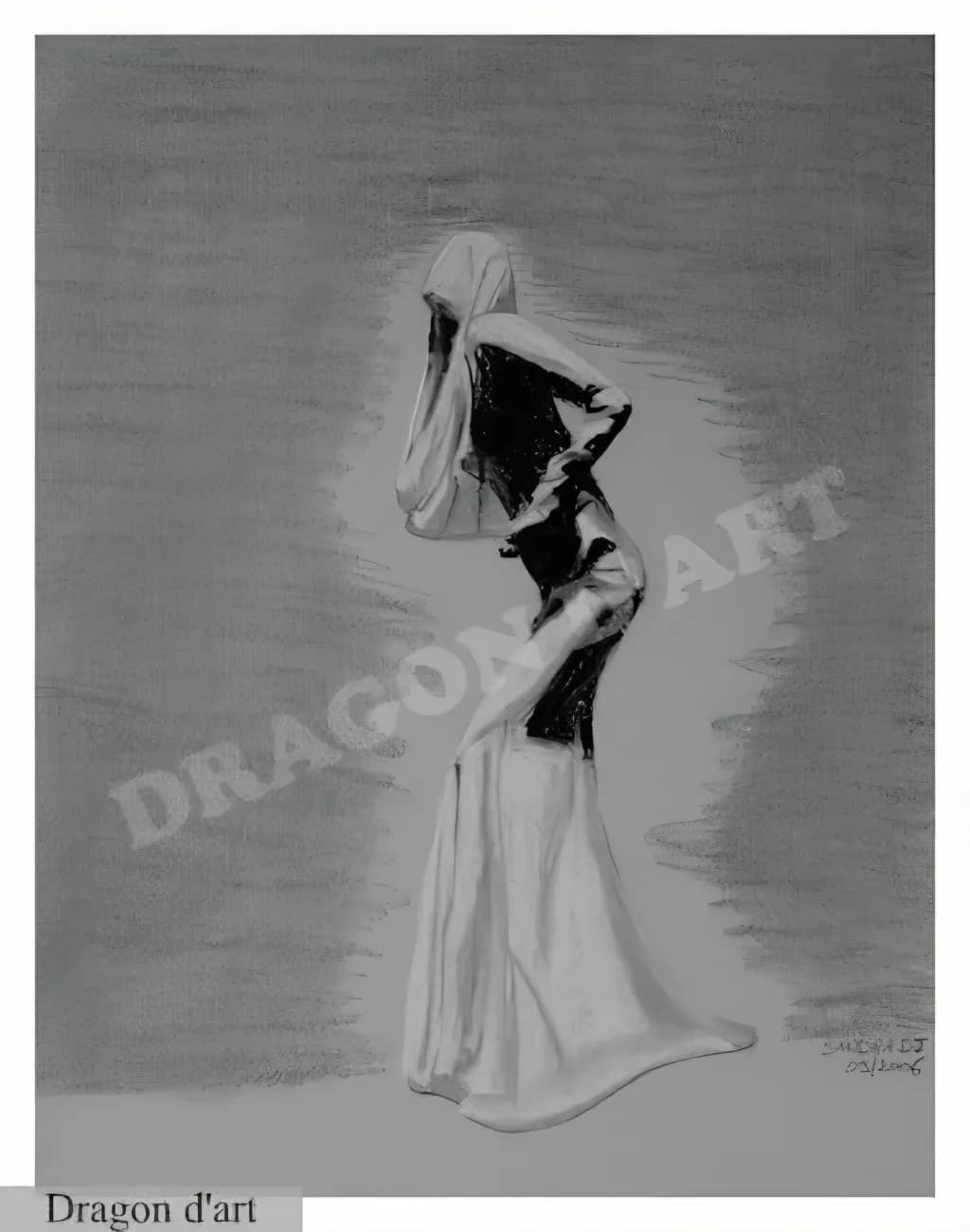 Draped Silhouette