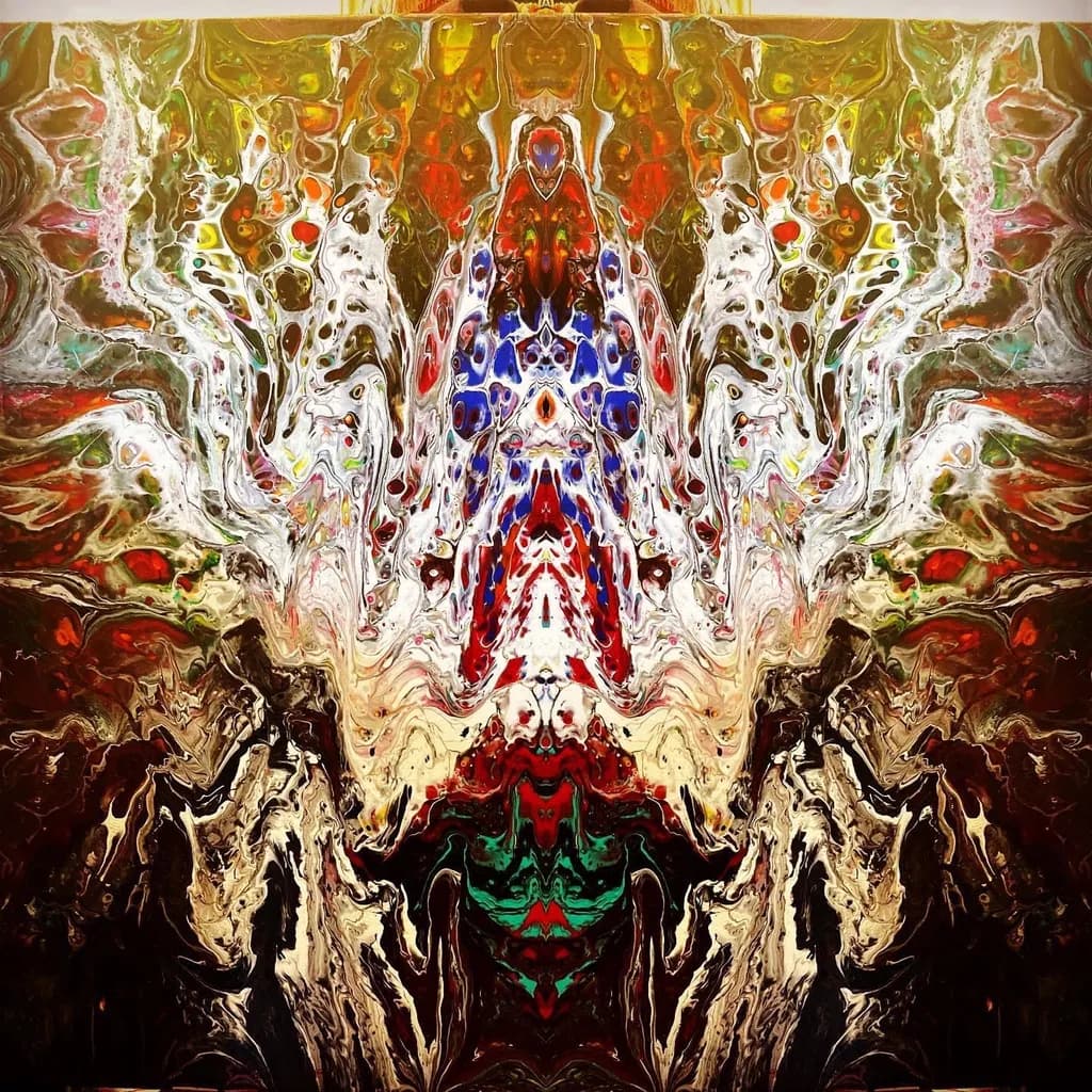 Mirrored Pigment Fiery Symmetry