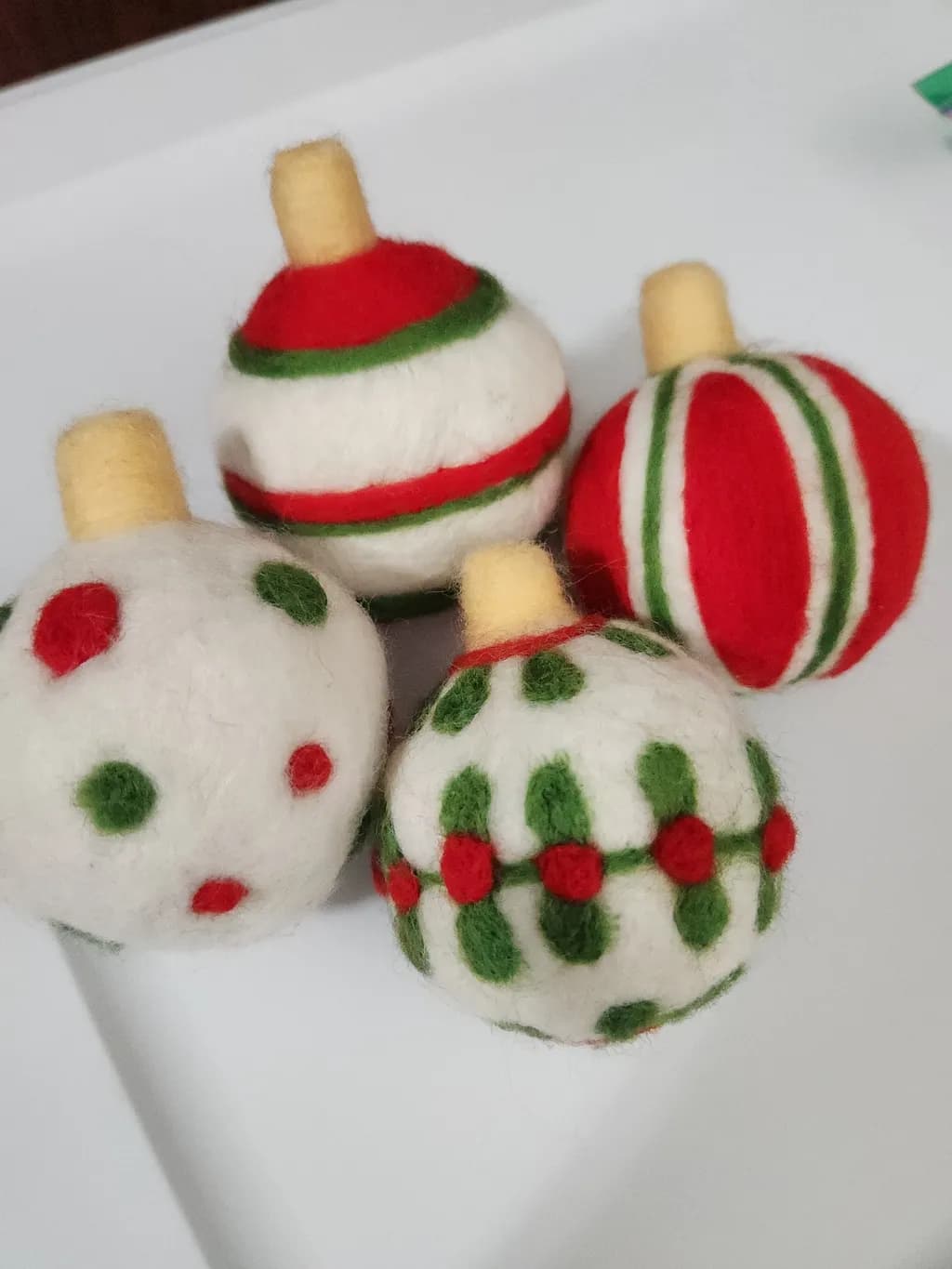 Felted Christmas Ornaments