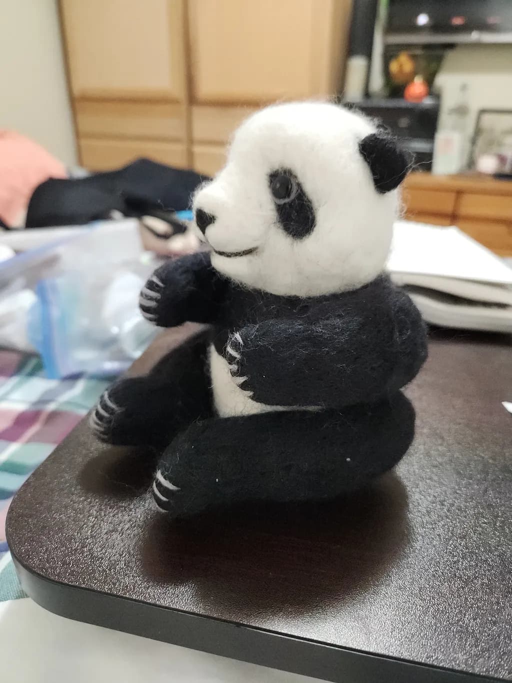 Felted Panda Bear