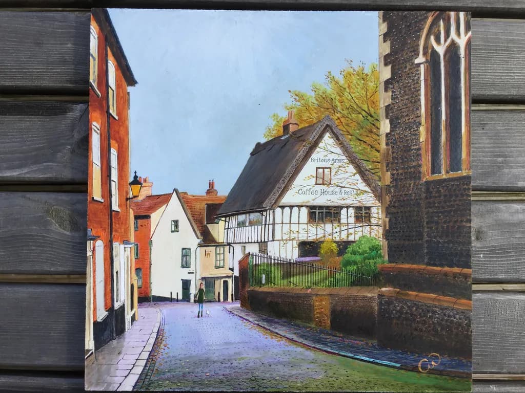 Timbered Village Street