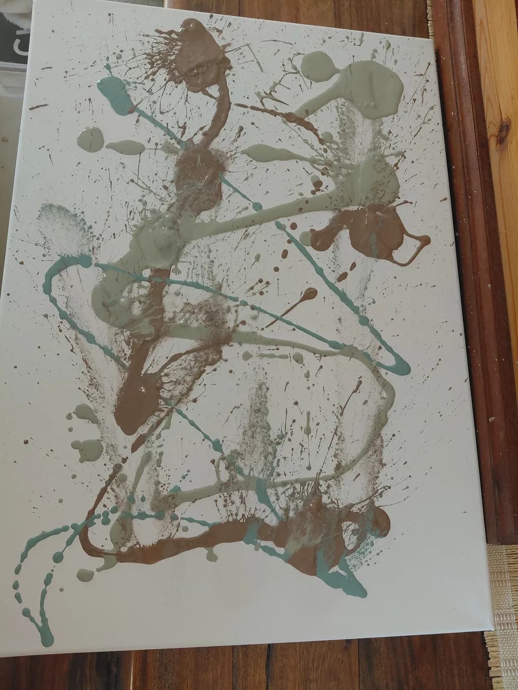 Teal Umber Splashes