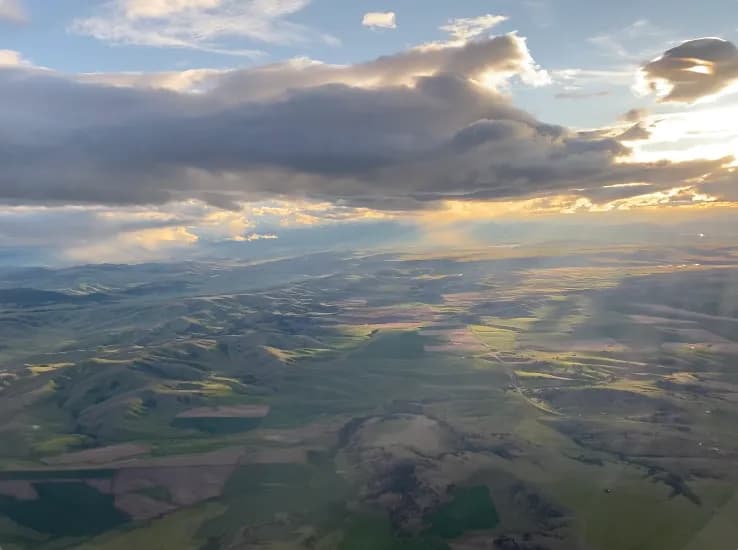 Sunset Over Hills