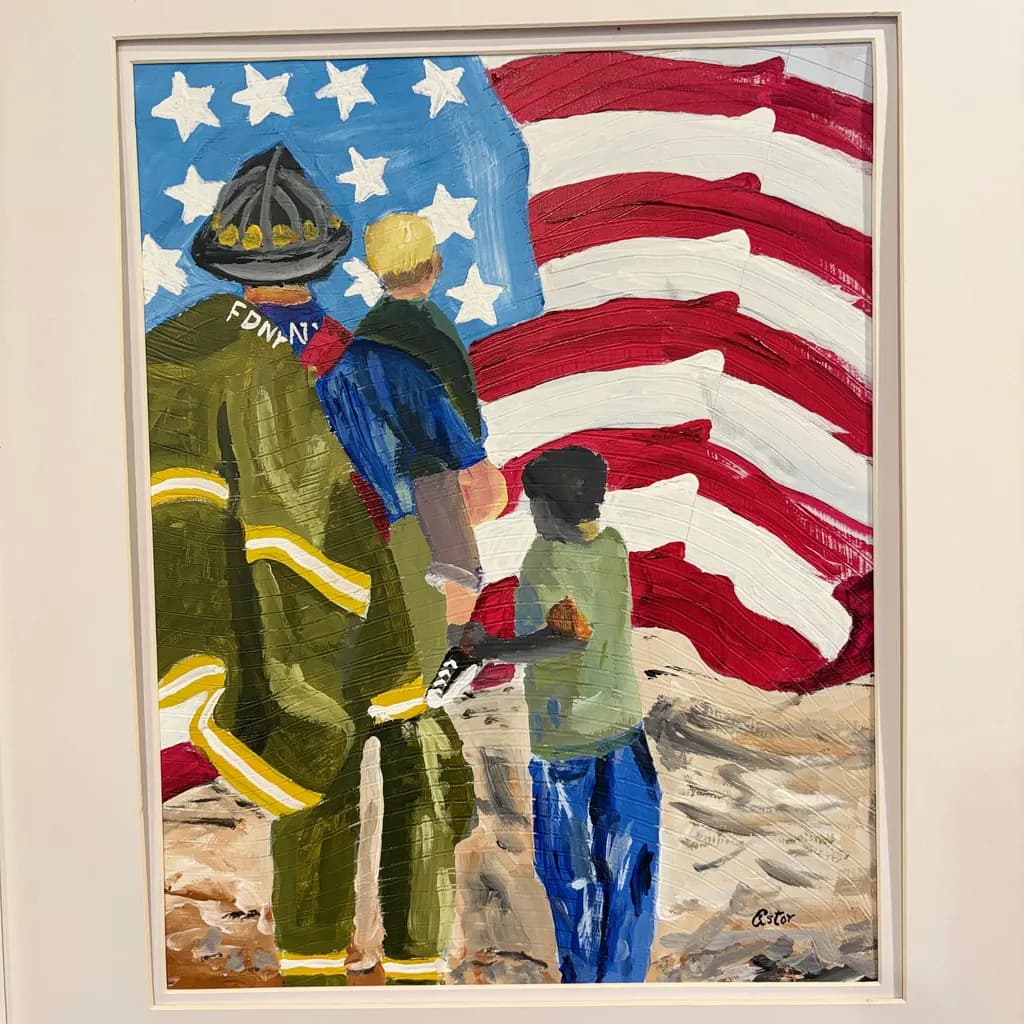 Firefighter Flag Tribute