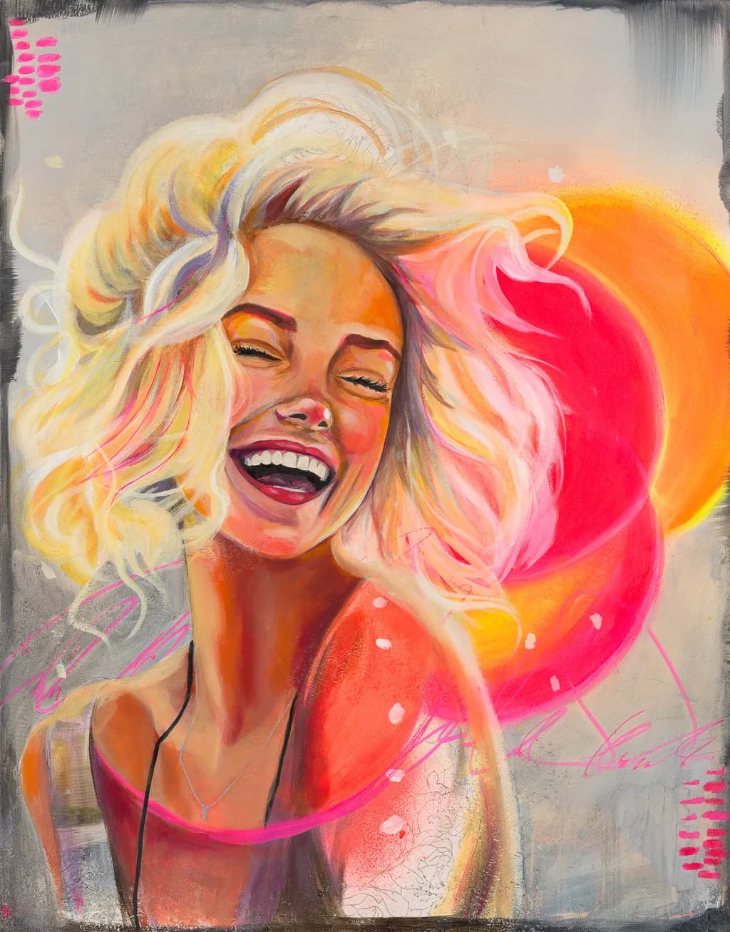 Joyful Blonde Portrait