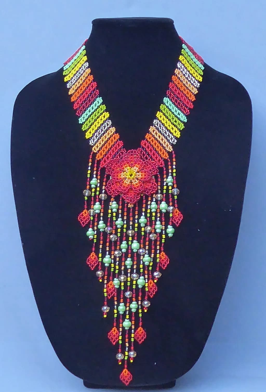 Ornate Beaded Necklace: A Fusion of Tradition and Modernity