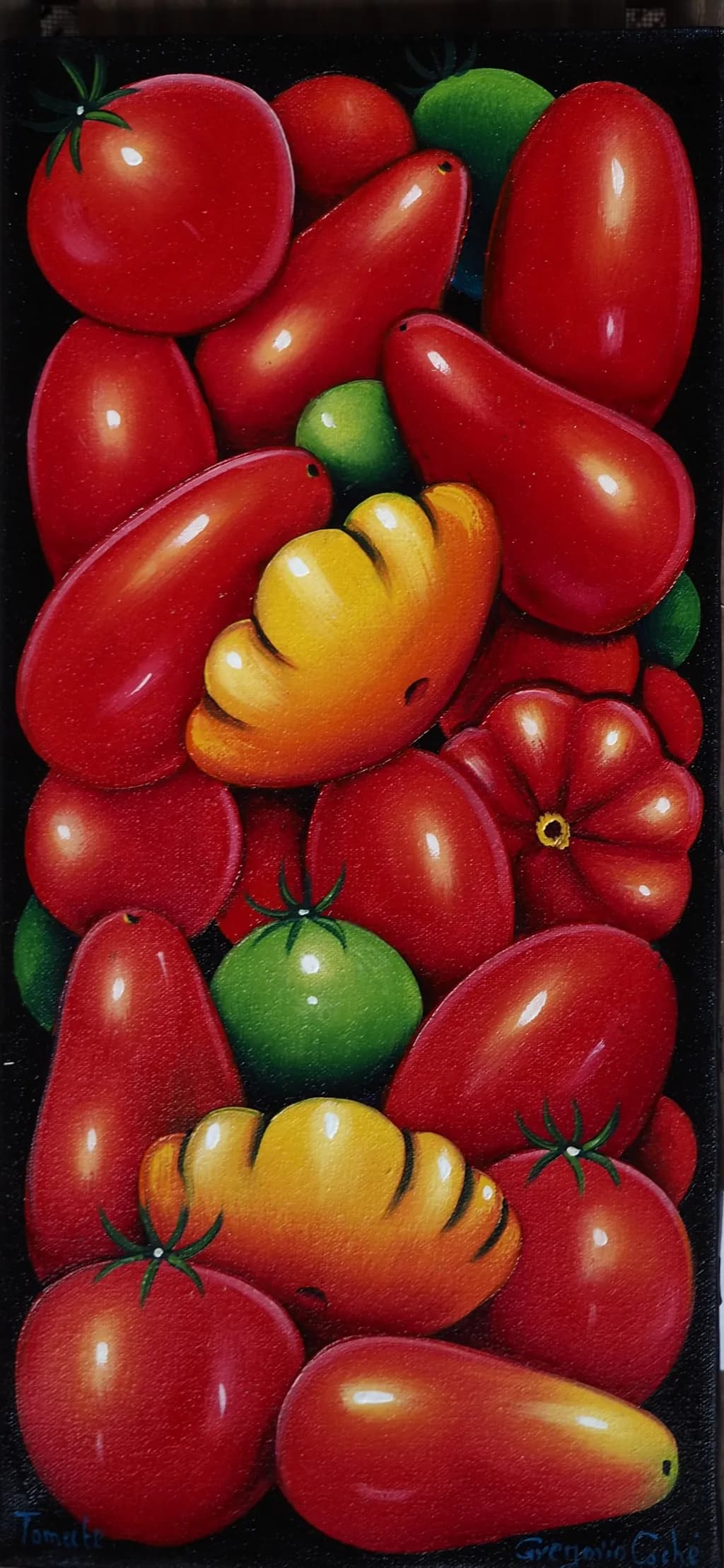 Vibrant Harvest: A Celebration of Nature's Bounty in Red and Green