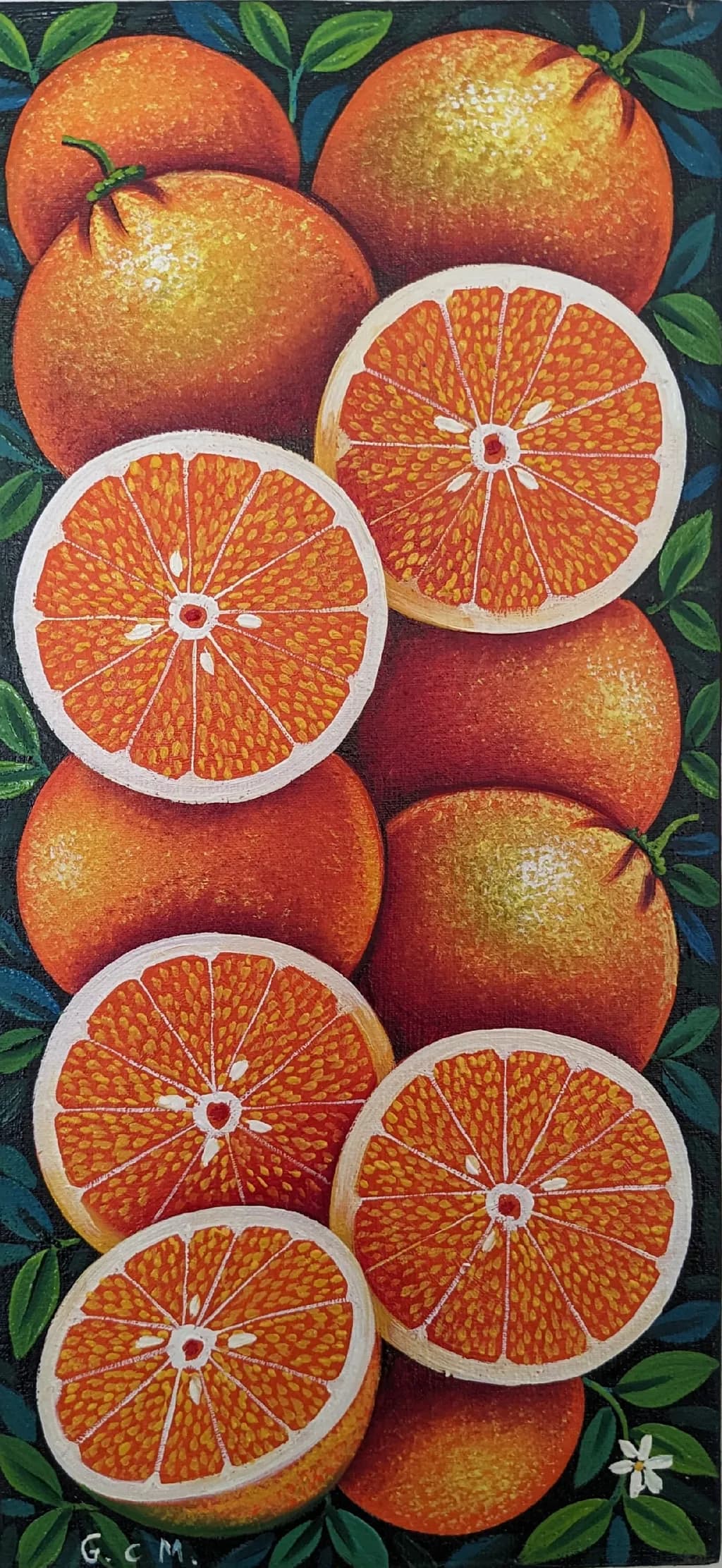 Vibrant Kitchen Art: Luscious Oranges to Light up your Day