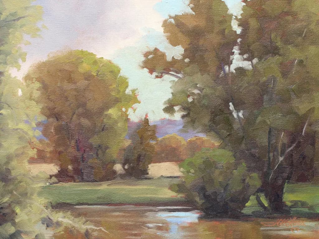 Slow River and Rustling Leaves