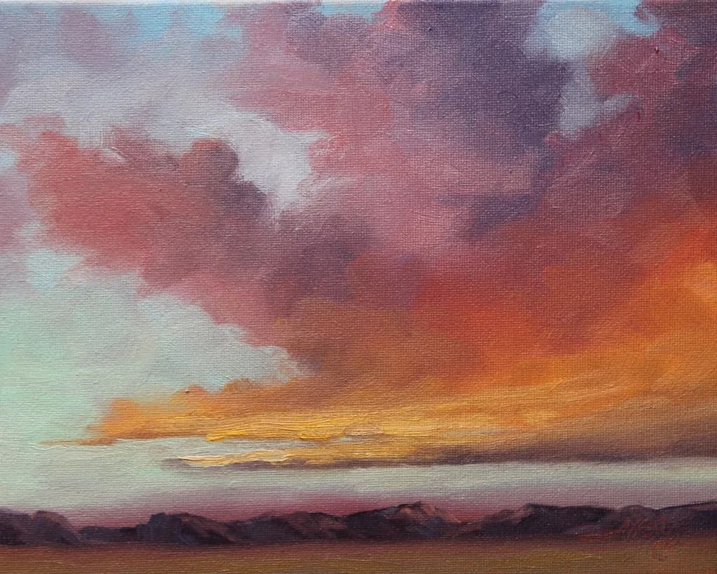 Unfolding in Purple and Flame