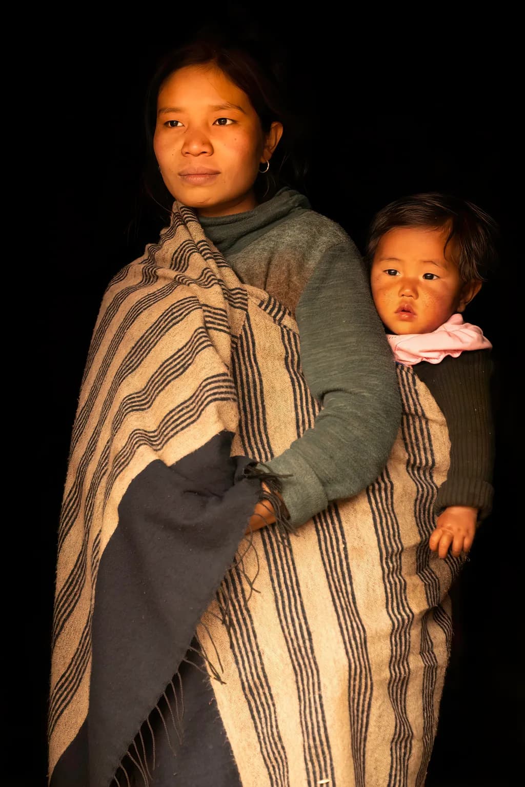 Tang Mother and Baby Portrait